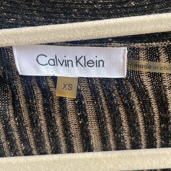 Calvin Klein black & tan Cardigan in size xs - Picture 2 of 6